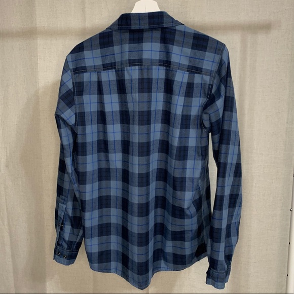 THE NORTH FACE Blue Plaid Button Down - Picture 7 of 7